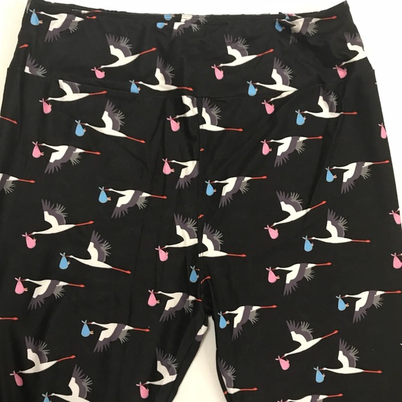 Pink and Blue Sack Stork Leggings TC - Picture 3 of 4